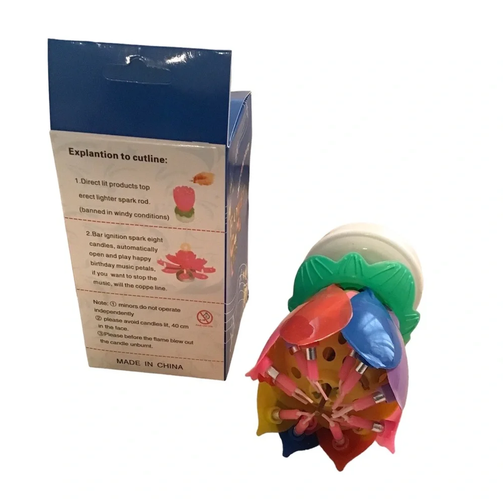 💙❤️ Birthday Candles Children’s Creative Rotating Flower Singing